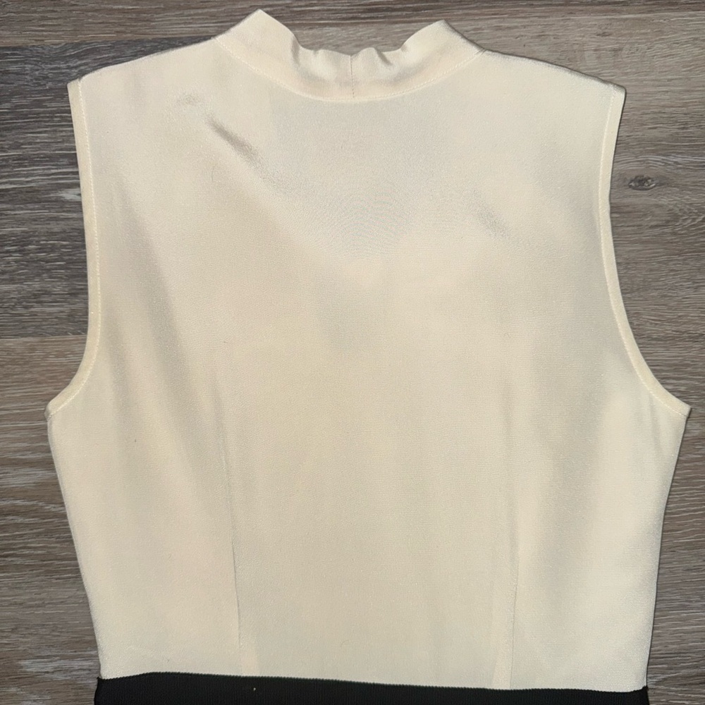 Kate Spade Tiera Cream & Black Silk & Tweed Dress - Size 0 - Picture 8 of 14